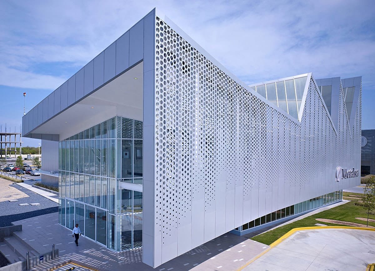 perforated metal sheet cladding