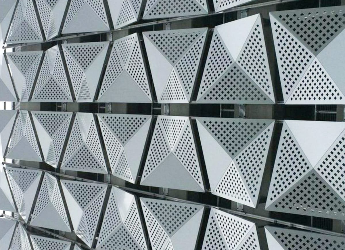 perforated metal sheet facade